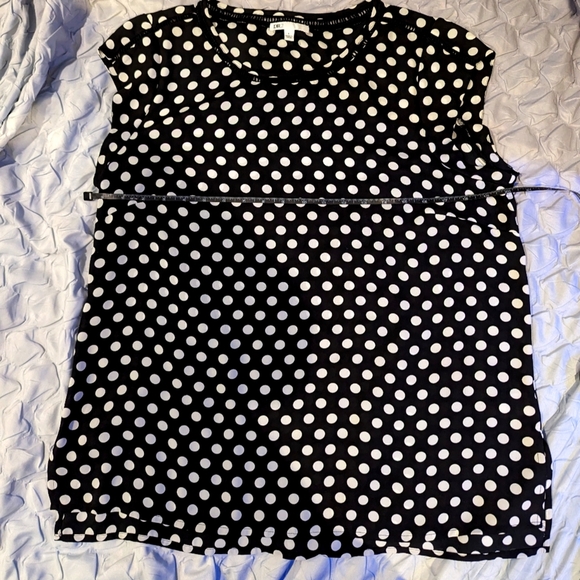 Black and white polka dot blouse - L - Picture 6 of 7